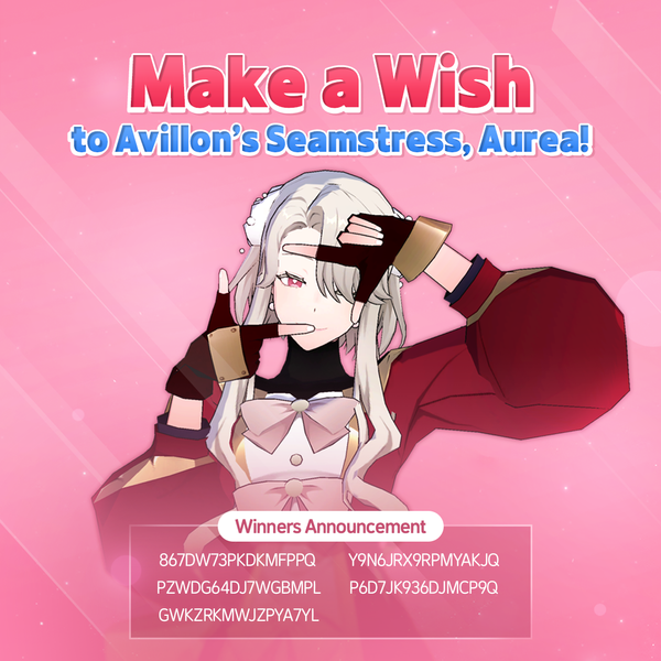 [Event] Make a Wish to Aurea! Event Winners Announcement