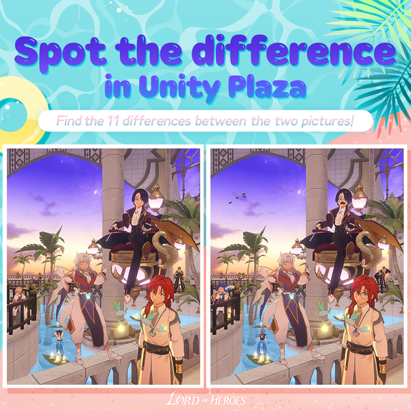 Spot the differences in Unity Plaza!
