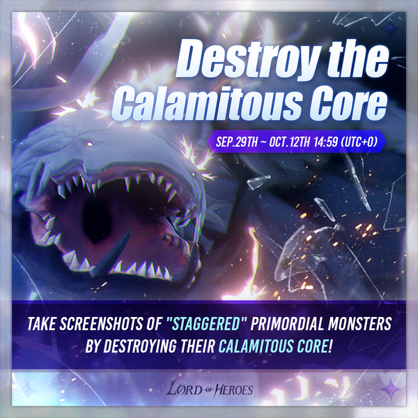 [Winner Announcement] Destroy the Calamitous Core Event Winners!