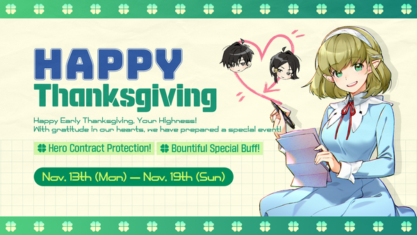 [Event] Happy Thanksgiving Event!