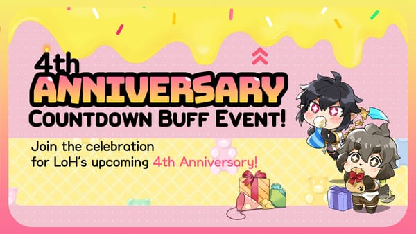 [Event] 4th Anniversary Countdown Buff Event!