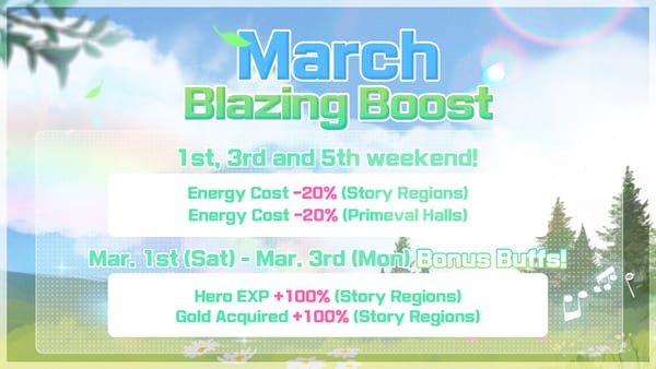 [Event] March Blazing Boost!