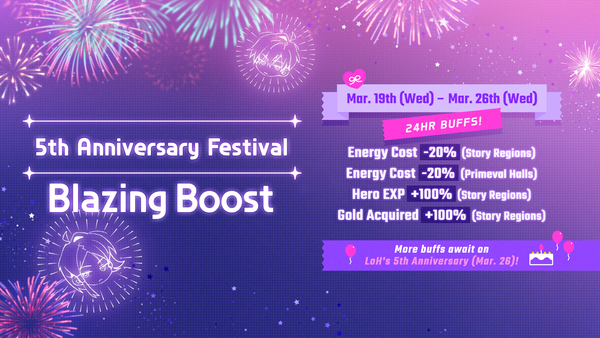 [Event] 🎉5th Anniversary Festival🎉 Blazing Boost!